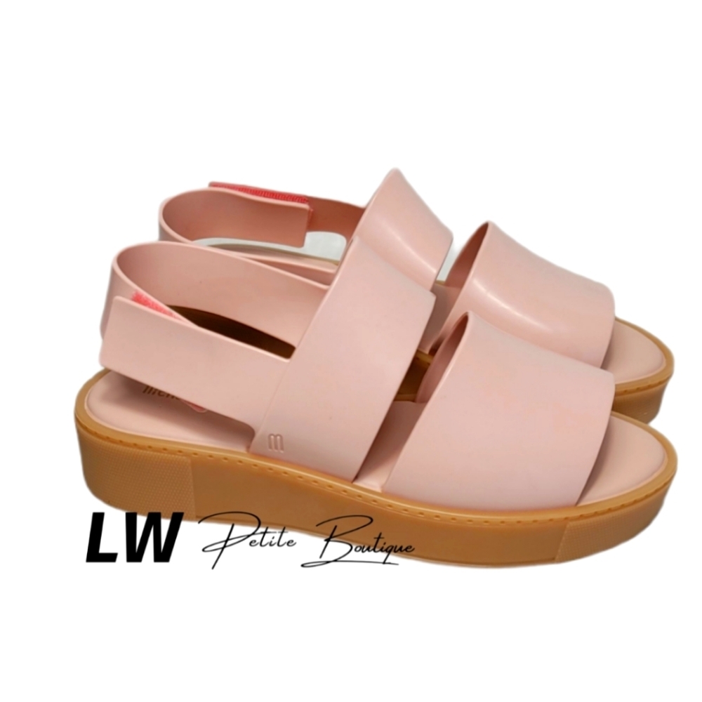 Melissa Soho Sandals Pink Beige US Wmns 9